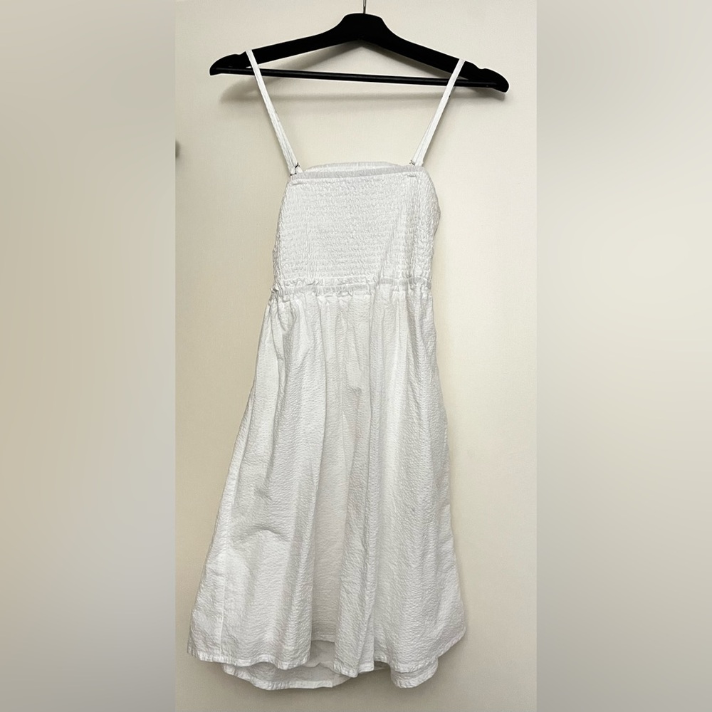 White Open-back Dress